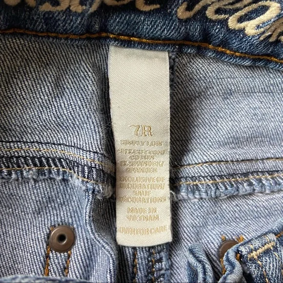 Justice Jeans 7R Simply Low boot cut blue Jeans. No stains or holes. Medium blue - Picture 7 of 7